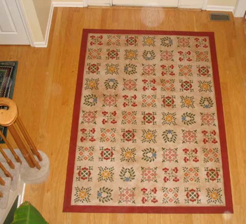 Baltimore Sampler Quilt  Floorcloth