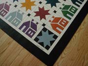 House n Star Quilt Floorcloth