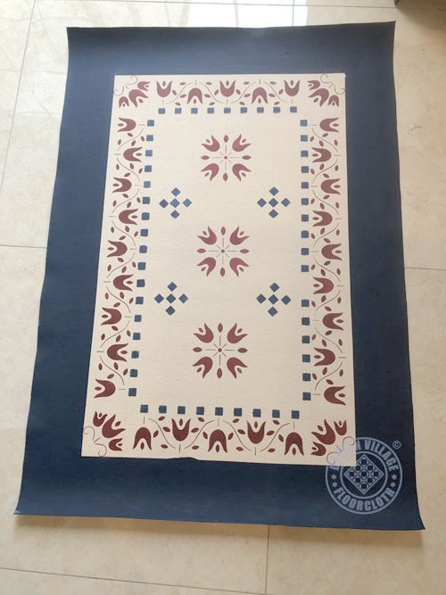 Amish Tulip Floorcloth