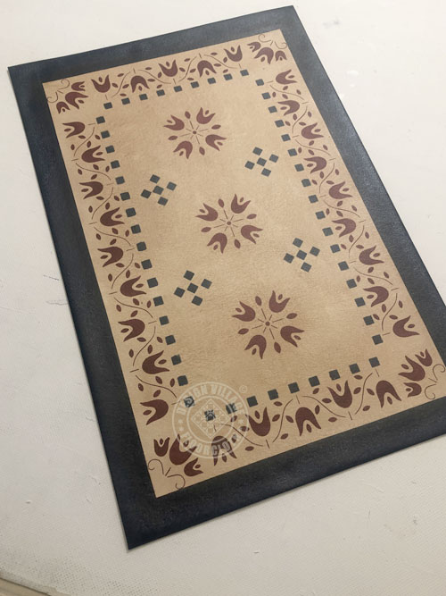 Amish Tulip Floorcloth