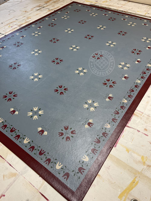 Amish Tulip Floorcloth