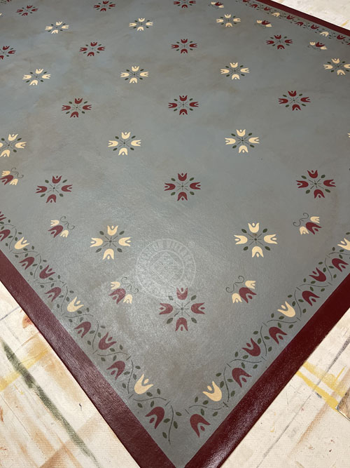 Amish Tulip Floorcloth