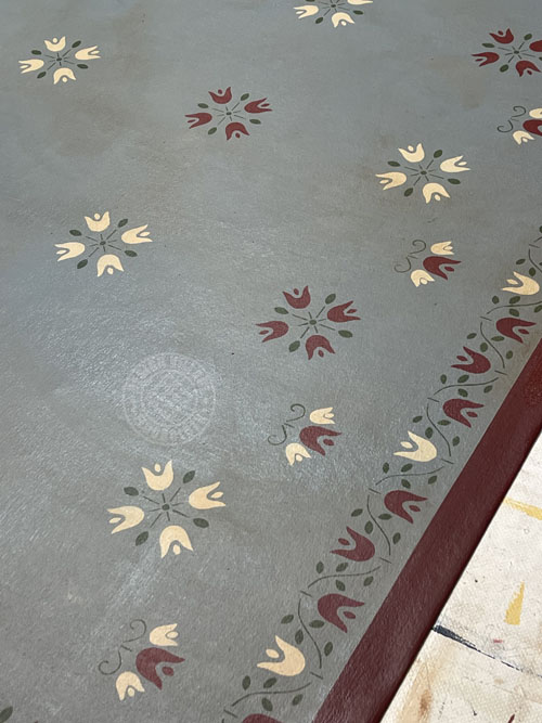 Amish Tulip Floorcloth