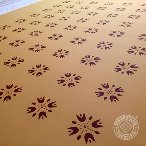 Amish Tulip Floorcloth