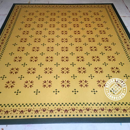 Amish Tulip Floorcloth