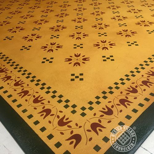 Amish Tulip Floorcloth