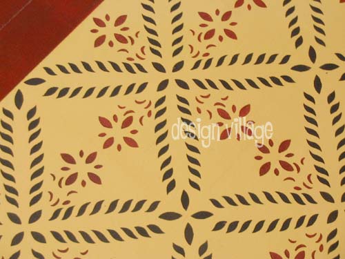 Colonial Flower Floorcloth