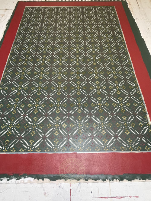 Colonial Flower Floorcloths