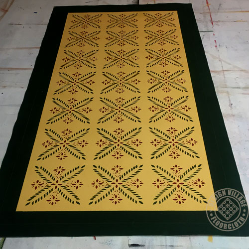 Colonial Flower Floorcloths