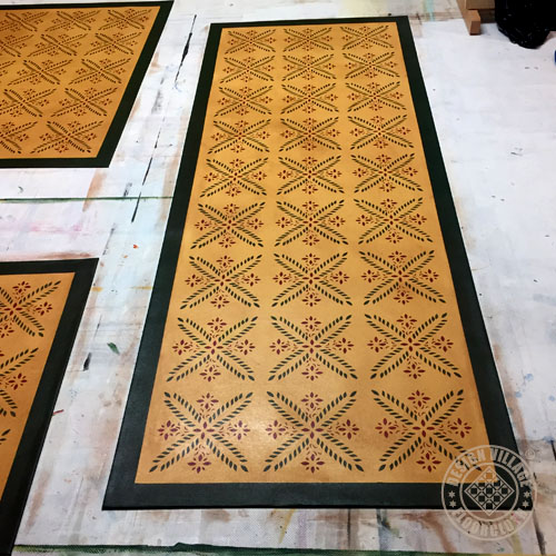 Colonial Flower Floorcloths