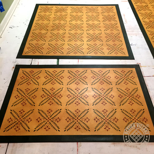 Colonial Flower Floorcloths