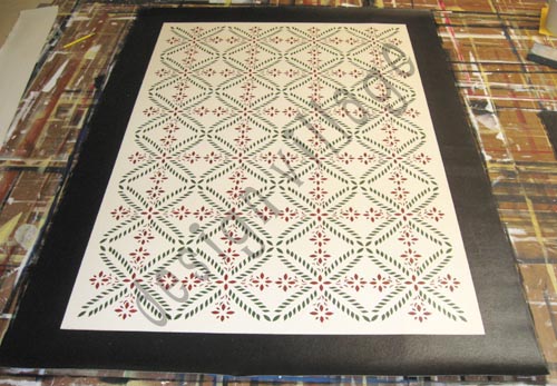 Colonial Flower Floorcloth