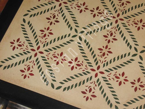 Colonial Flower Floorcloth