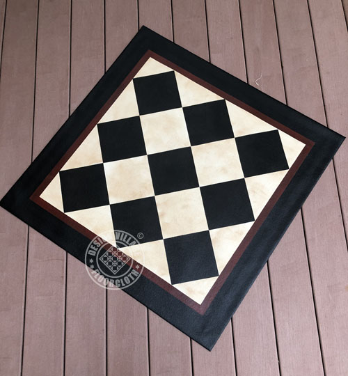 diamond pattern floorcloths