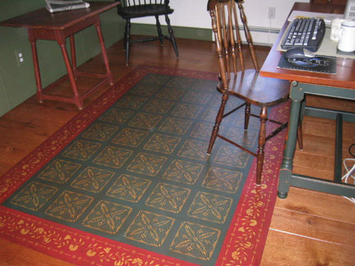 Durant House Floorcloth in Situ
