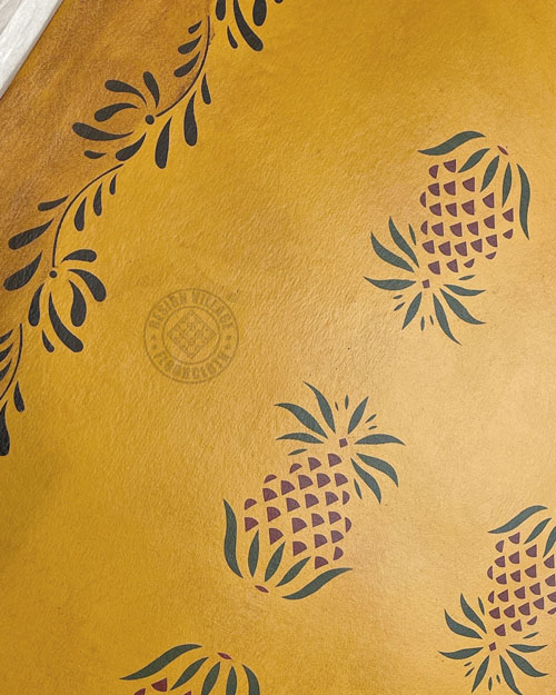 Early American Pineapple Floorcloth