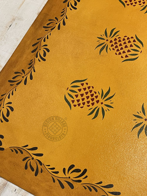 Early American Pineapple Floorcloth