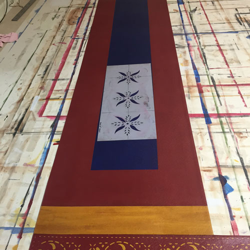 May House Floorcloth