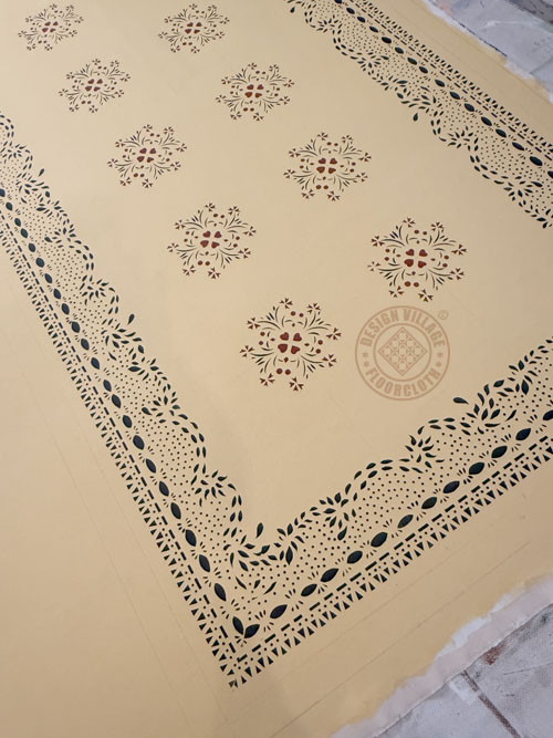 Sage-Wheeler Homestead Floorcloth