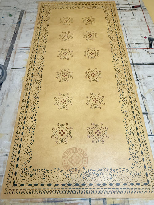 Sage-Wheeler Homestead Floorcloth