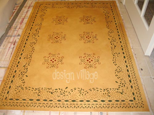 Sage-Wheeler Homestead Floorcloth