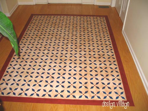Weston Colonial Floorcloth in Pearl Essence