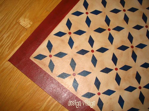 Weston Colonial Floorcloth in Pearl Essence