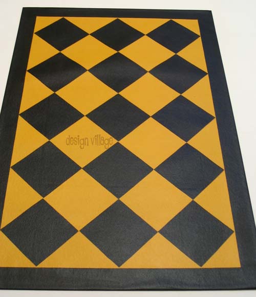 18th Century Diamond pattern Floorcloth