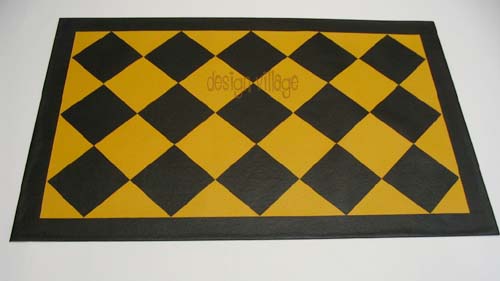 18th Century Diamond pattern Floorcloth