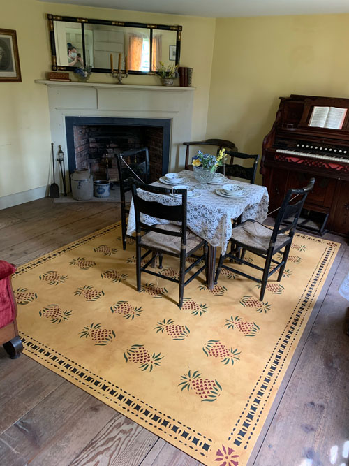 Garrison House Floorcloth with Jackson House Border