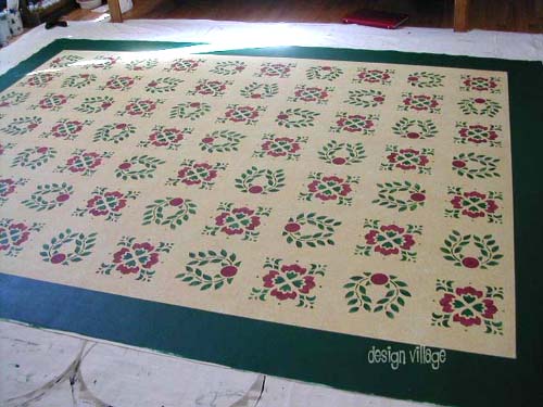 Baltimore Quilt Floorcloth