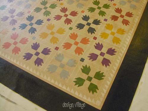 Bears Paw Floorcloth Runner