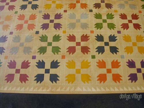 Bears Paw Floorcloth Runner