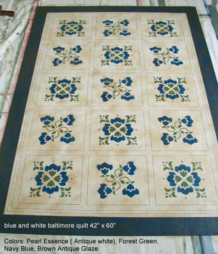 Baltimore Quilt Floorcloth