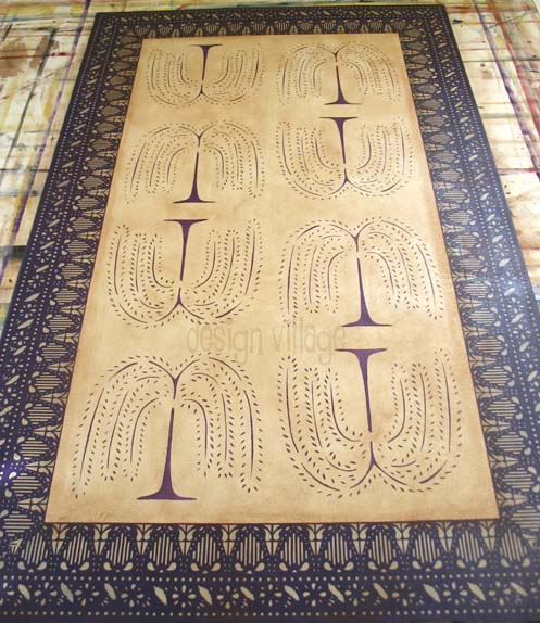 Primitive Willow Floorcloth