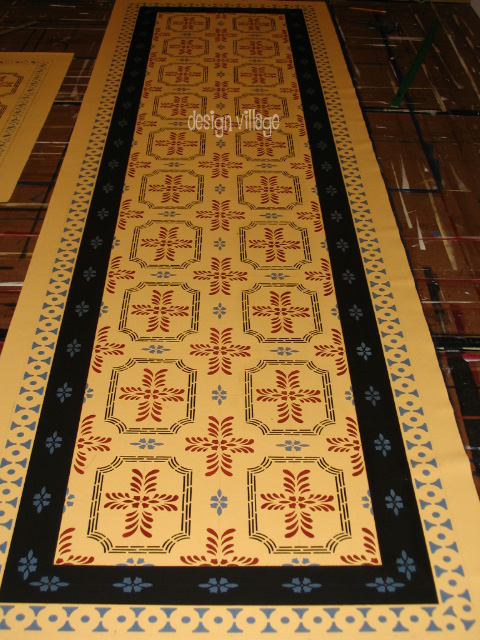 Bump Tavern Floorcloth Runner