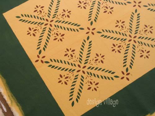 Colonial Flower Floorcloth