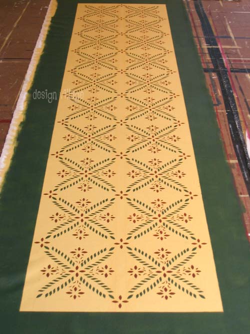 Colonial Flower Floorcloth