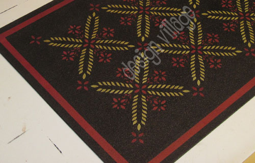 Colonial Flower Floorcloth