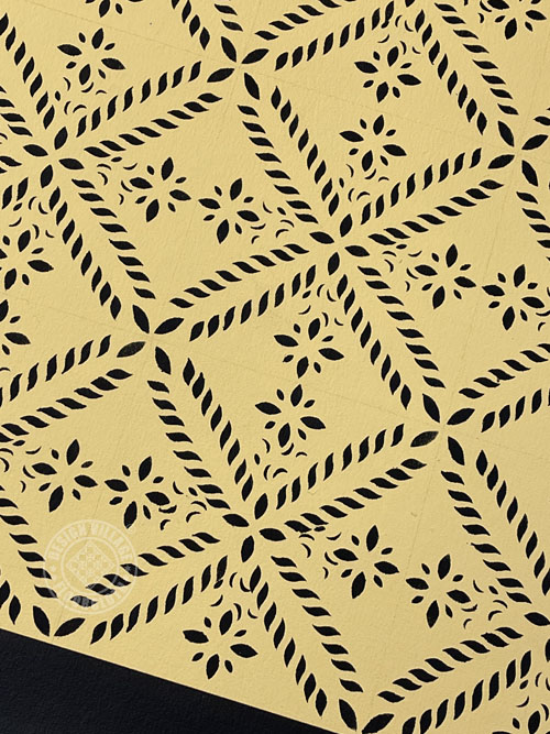 Colonial Flower Floorcloth