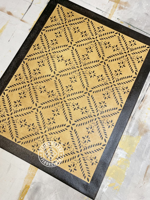 Colonial Flower Floorcloth