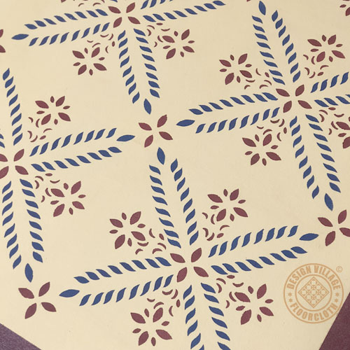 Colonial Flower Floorcloth