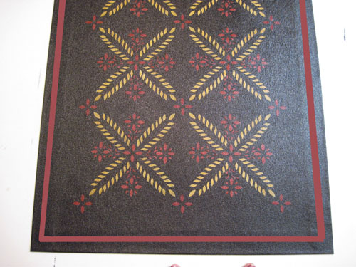 Colonial Flower Floorcloth