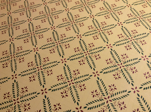 Colonial Flower Floorcloth