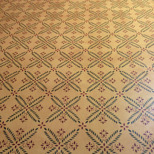 Colonial Flower Floorcloth