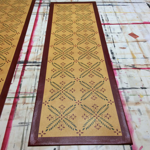 Colonial Flower Floorcloth