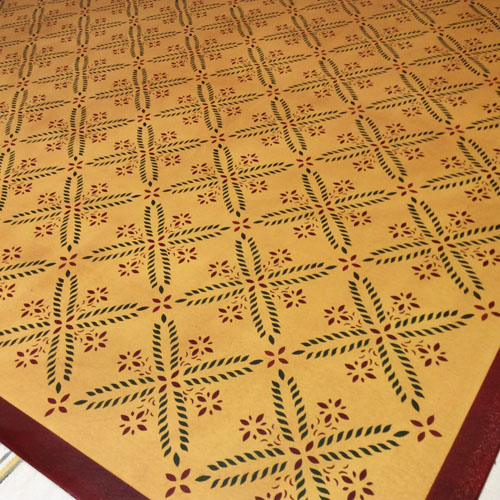 Colonial Flower Floorcloth