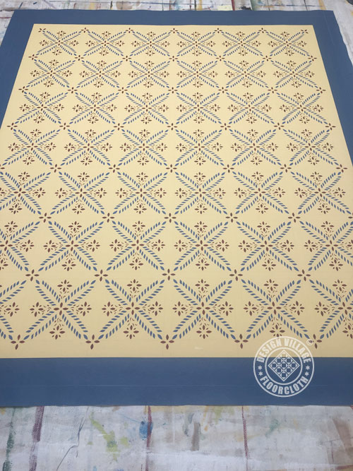 Colonial Flower Floorcloth