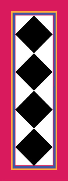 Diamond Pattern Floorcloth