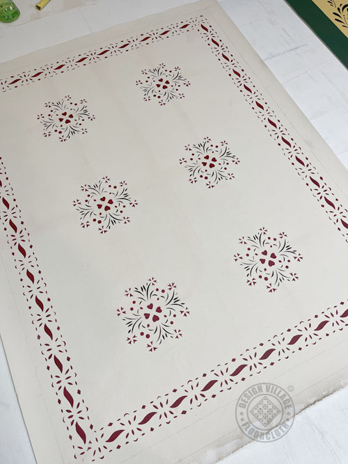 Sage Heart Floorcloth